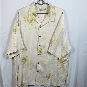 Tommy Bahama Men's 100% Silk Button Up Size XL